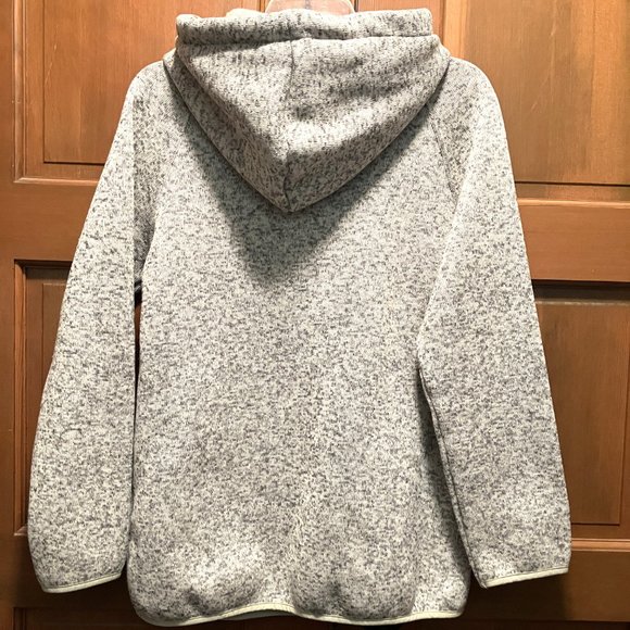 NWOT Sheilay Grey Marle  BOSS LADY 5 Snap  Pullover Hoodie w/Raglan sleeves - Picture 2 of 8